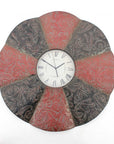 30" Red And Black Metal Analog Novelty Wall Clock