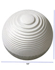 12" White Sandstone Garden Stone