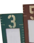 Blue Green And Red Solid Wood Tabletop Picture Frame