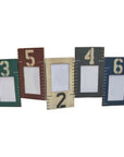 Blue Green And Red Solid Wood Tabletop Picture Frame