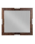 Reclaimed Oak Finish Rectangular Mirror