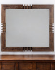 Reclaimed Oak Finish Rectangular Mirror