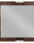 Reclaimed Oak Finish Rectangular Mirror