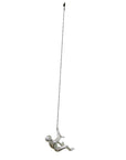 6" X 4" Silver Resin Climbing Man Hanging Dimensional Sculpture