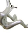 6" X 4" Silver Resin Climbing Man Hanging Dimensional Sculpture
