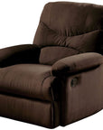 35" Chocolate Microfiber Recliner