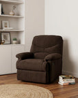35" Chocolate Microfiber Recliner