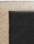4" x 6" Black Cowhide Picture Frame with Mat