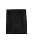 5" x 7" Black Cowhide Hanging & Tabletop Picture Frame with Mat