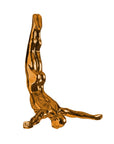7" X 7" Black Resin Diving Man Hanging Dimensional Sculpture