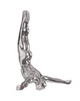 7" X 7" Black Resin Diving Man Hanging Dimensional Sculpture
