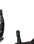Set of Three Black Resin Diving Man Hanging Dimensional Sculpture