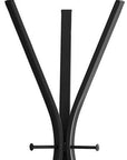 72" Black Metal Coat Rack