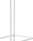 24" White Free Form Manufactured Wood Bar Table