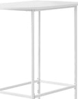 24" White Free Form Manufactured Wood Bar Table