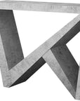 47" Gray Abstract Console Table