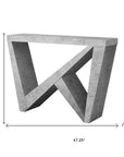 47" Gray Abstract Console Table