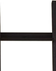 Brown Wood Four Tier Ladder Bookcase