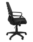 Black Adjustable Height Swivel Rolling Office Chair