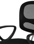 Black Adjustable Height Swivel Rolling Office Chair