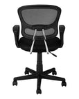 Black Adjustable Height Swivel Rolling Office Chair