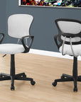 Black Adjustable Height Swivel Rolling Office Chair