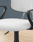 Black Adjustable Height Swivel Rolling Office Chair