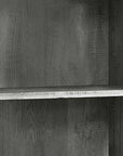 48" Gray Wood Four Tier Bookcase