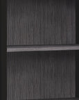 48" Gray Wood Four Tier Bookcase