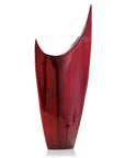 18" Red Aluminum Pointy Table Vase