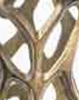 40" Aluminum Silver Twigs Cylinder Floor Vase