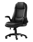 Black Adjustable Height Swivel Rolling Executive Office Chair
