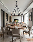 32" X 37" X 32" 8 Bulbs Rope Pendant Lamp