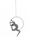 Athletic Man Hanging Ring Sculpture