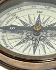 Brass Makers To The Queen Compass With Leather Case