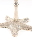 5" Silver Brass Starfish Tabletop Candle Holder