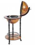 17" X 17" X 35" Globe Bar Table 330Mm 4 Legs Stand Red