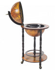 17" X 17" X 35" Globe Bar Table 330Mm 4 Legs Stand Red
