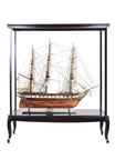 23" Dark Brown Glass Standard Display Stand