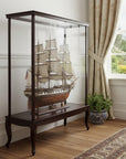 23" Dark Brown Glass Standard Display Stand