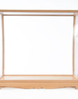 13" Brown Wood Square Display Cabinet