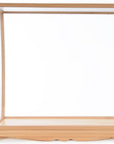 13" Brown Wood Square Display Cabinet