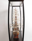 14" Black And Clear Glass Standard Display Stand
