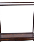 14" Silver And Clear Glass Standard Display Stand