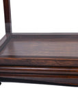 14" Silver And Clear Glass Standard Display Stand