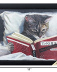 9" X 11" Kitty Cat To Kill A Mockingbird Black Acrylic Framed Art