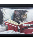 9" X 11" Kitty Cat To Kill A Mockingbird Black Acrylic Framed Art