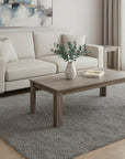 Set of Three 44" Taupe Coffee Table