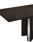 Seven Piece Gray Dining Set with Six Chairs