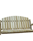 71" Natural Solid Wood Swing Chair